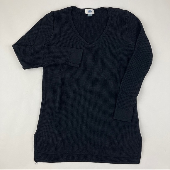 Old Navy Womens Sweater V Neck Black Small Petite - Picture 2 of 8